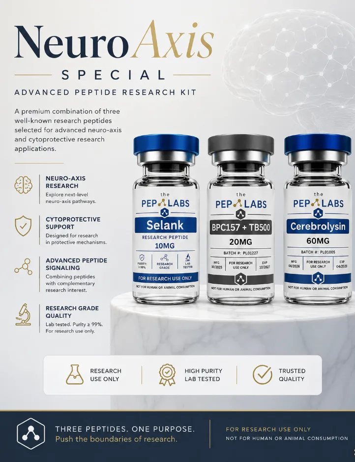 NeuroAxis multi-vial research compound kit for laboratory use only